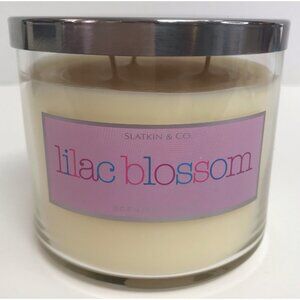 Slatkin & Co. LILAC BLOSSOM 3 Wick Scented Candle 14.5 OZ NEW